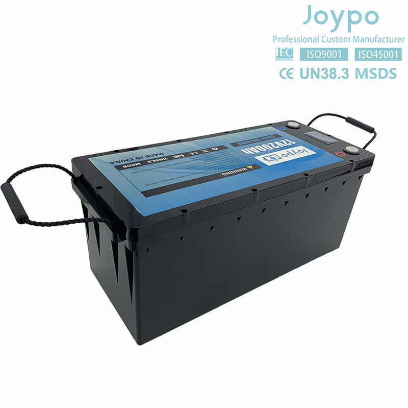 بطارية الليثيوم ذات السعة الكبيرة RV 12V 200Ah حزمة بطارية دورة عميقة للمقطورة