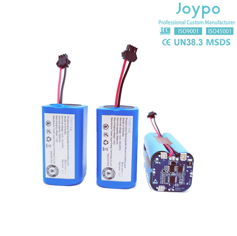 18650 بطارية الليثيوم قابلة لإعادة الشحن 14.4 فولت 2800mAh لأجهزة التنظيف الآلي