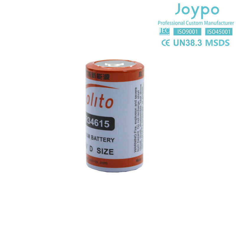 ER34615 3.6V بطارية الليثيوم 19000MAH بطارية الليثيوم ثيونيل كلوريد طويلة العمر