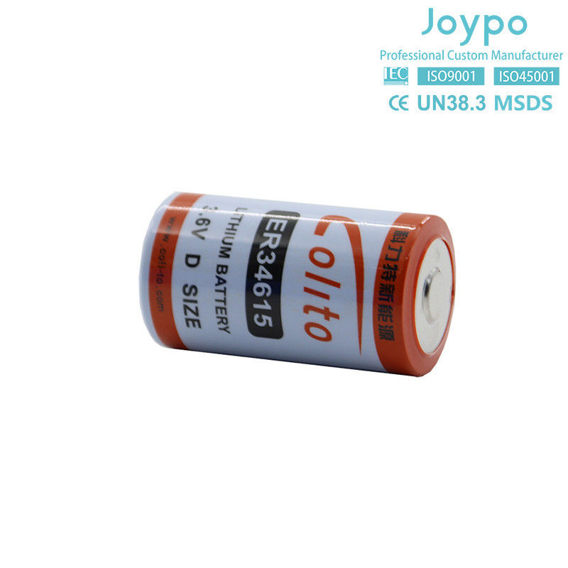 ER34615 3.6V بطارية الليثيوم 19000MAH بطارية الليثيوم ثيونيل كلوريد طويلة العمر