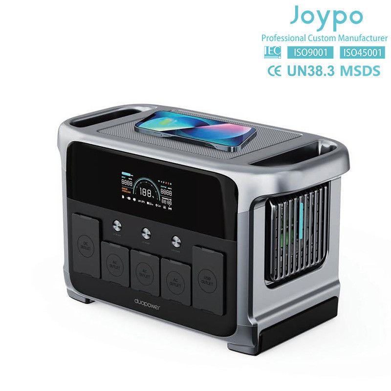 بطارية ليتيم أيون محمولة 1200W الطاقة الشمسية للحفلات في الهواء الطلق والتخييم