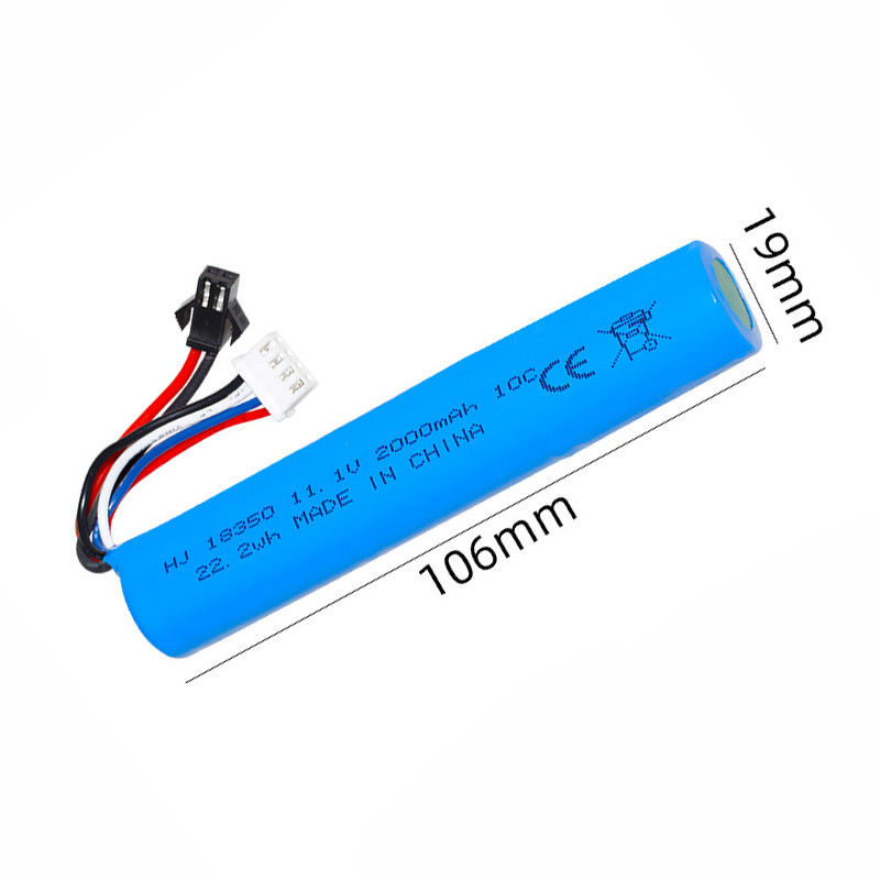 بطارية ليليوميونية عالية السعة لسلاح الهواء الهوائي بطارية مسدس الكرة 11.1 فولت 2000mah