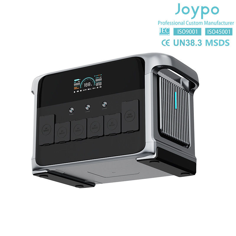 مولد الطاقة الشمسية المحمول 2400 واط UPS الاحتياطي المنزلي مع شحن سريع USB و ضوء LED