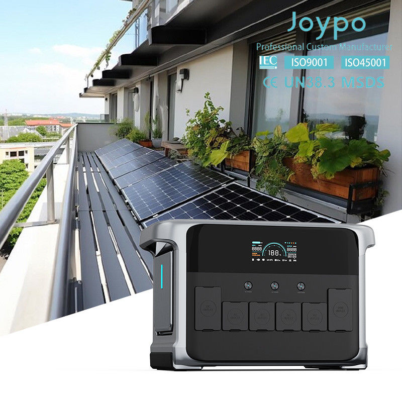 نظام الطاقة الاحتياطي لـ 2400W UPS 2kva 110V 220V مولد شمسي هادئ للمساكن